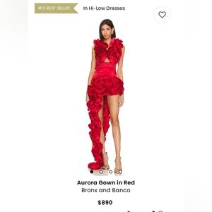 Bronx and Banco Aurora Gown in red